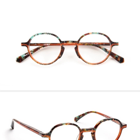Le Rey Tortoise Shell Round Glasses - Picture 1 of 5